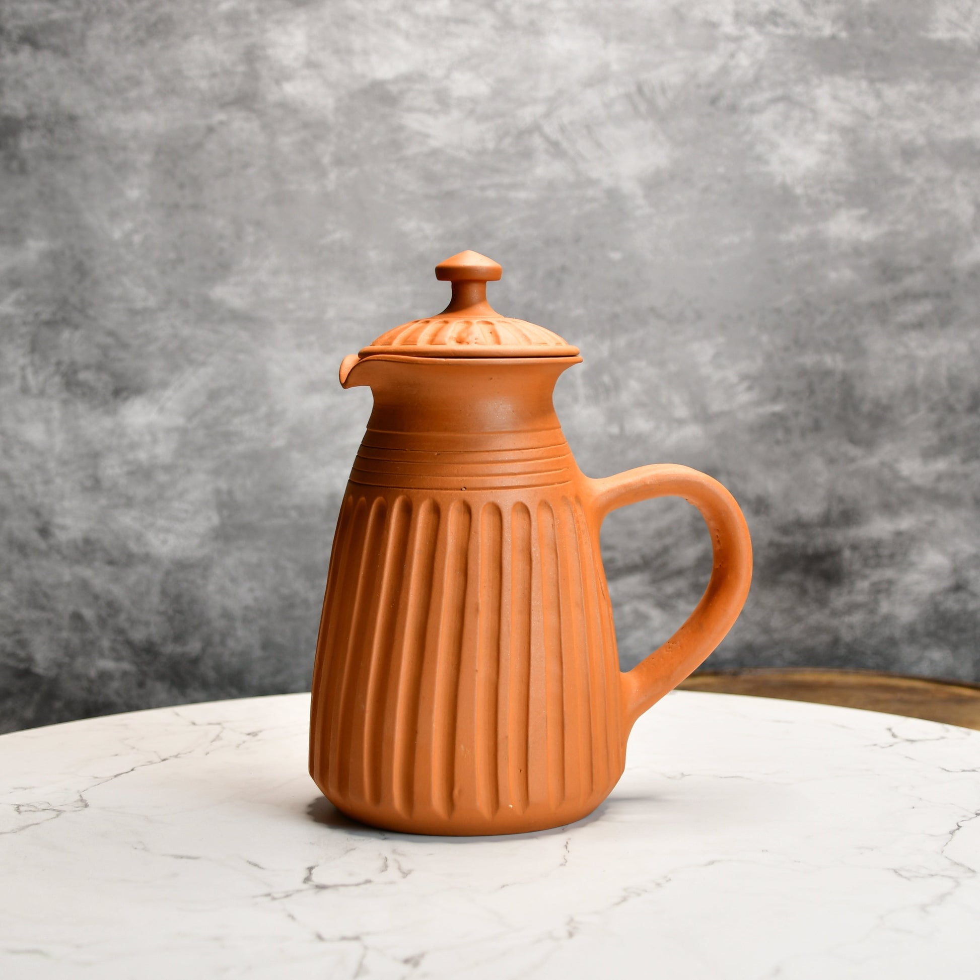 Sowpeace Premium Large Terracotta flat/base Jug - Distacart