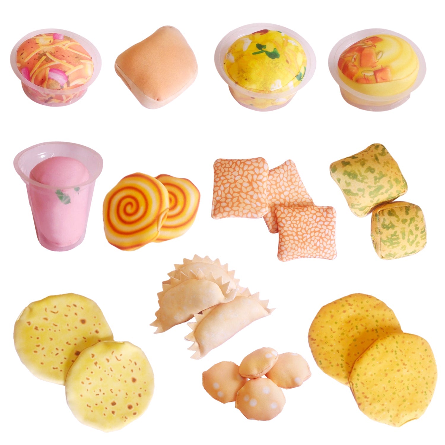 The Small Wonderland Maratha Samrat Thali -Maharashtrian food Inspired pretend Fabric Toys