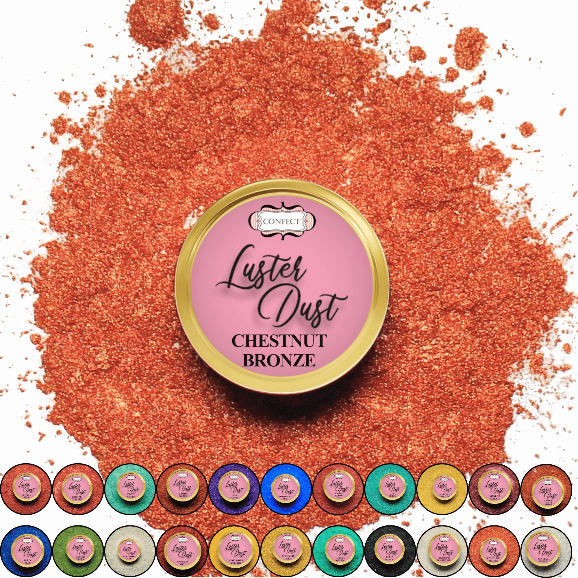 confect chestnut bronze luster dust br b 5 g b