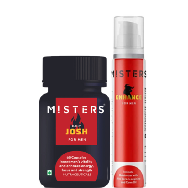 Misters Daily Josh & Enhance Intimate Moisturizer Cream Combo - Distacart