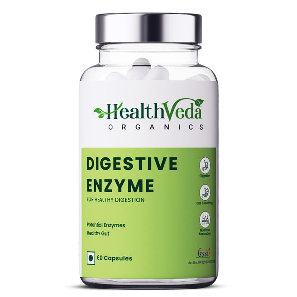 Health Veda Organics Digestive Enzyme Capsules - Distacart