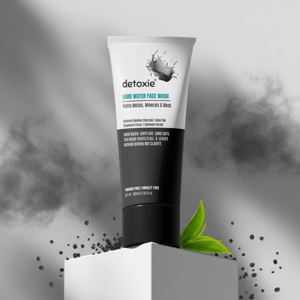 Detoxie Charcoal Hard Water Face Wash with Charcoal & Mulberry Extract - Distacart