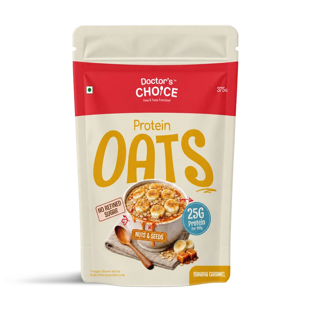 Doctor's Choice Protein Oats (Banana Caramel) 375 GM
