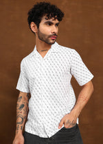 Thumbnail for Fabmade Urban Dot Linen Shirt - Distacart
