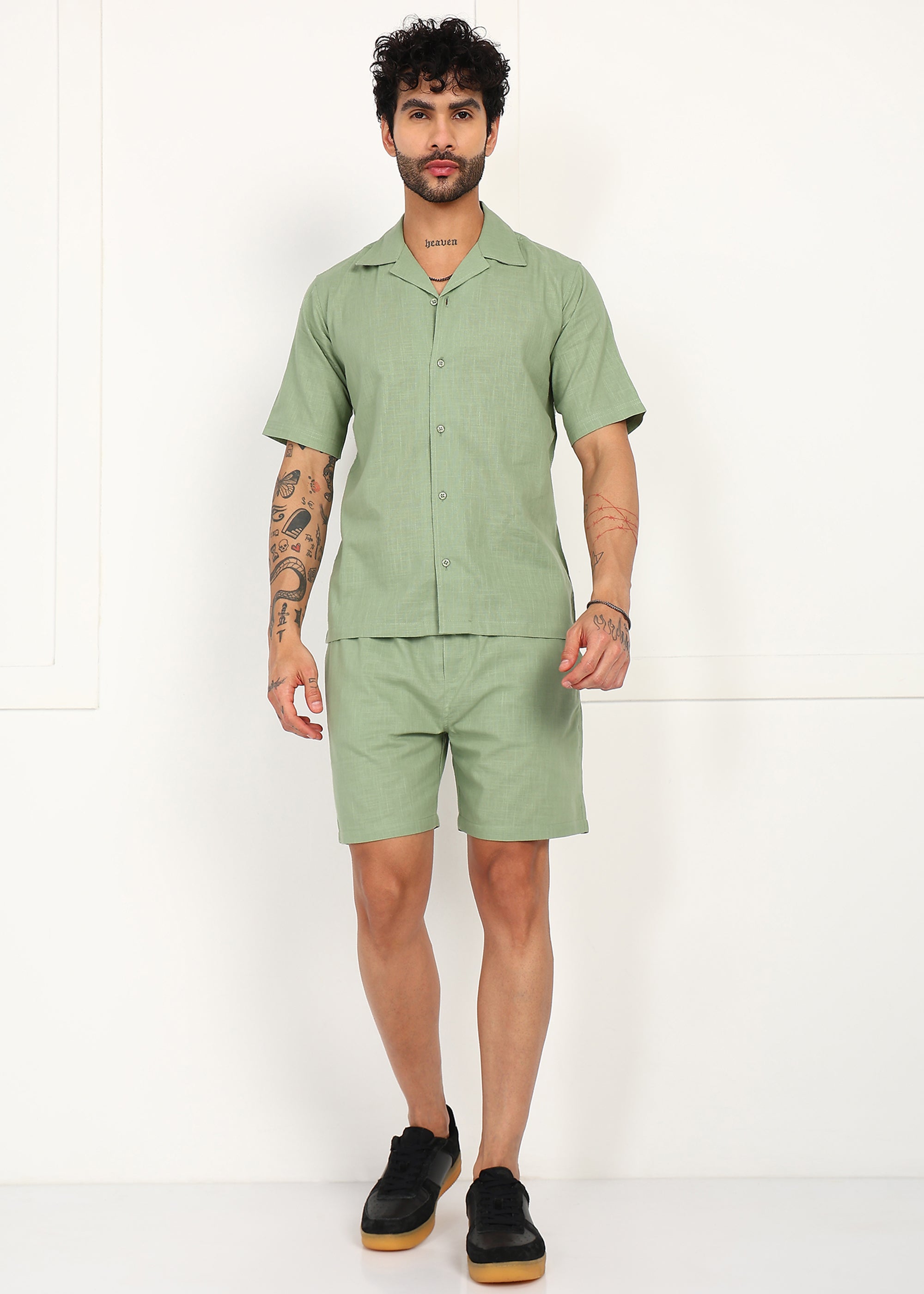 Fabmade Sage Linen Co-Ord Set - Distacart