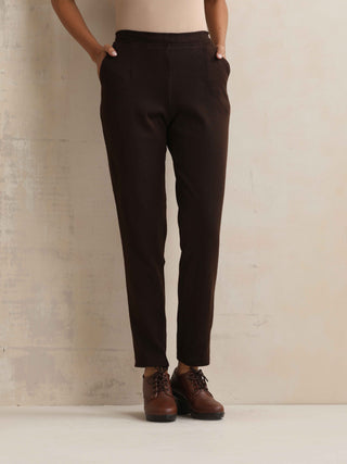 trueBrowns Brown Woollen Pants - Distacart