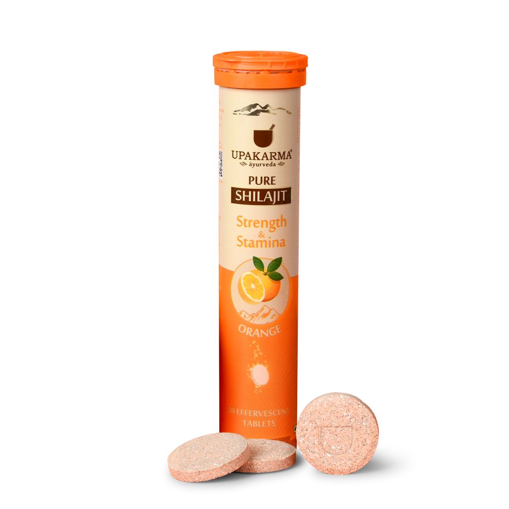 Upakarma Ayurveda Pure Sj Effervescent Tablets - Orange - Distacart
