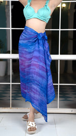 Thumbnail for Noroke Silk Ultramarine Silk Sarong - Blue - Distacart