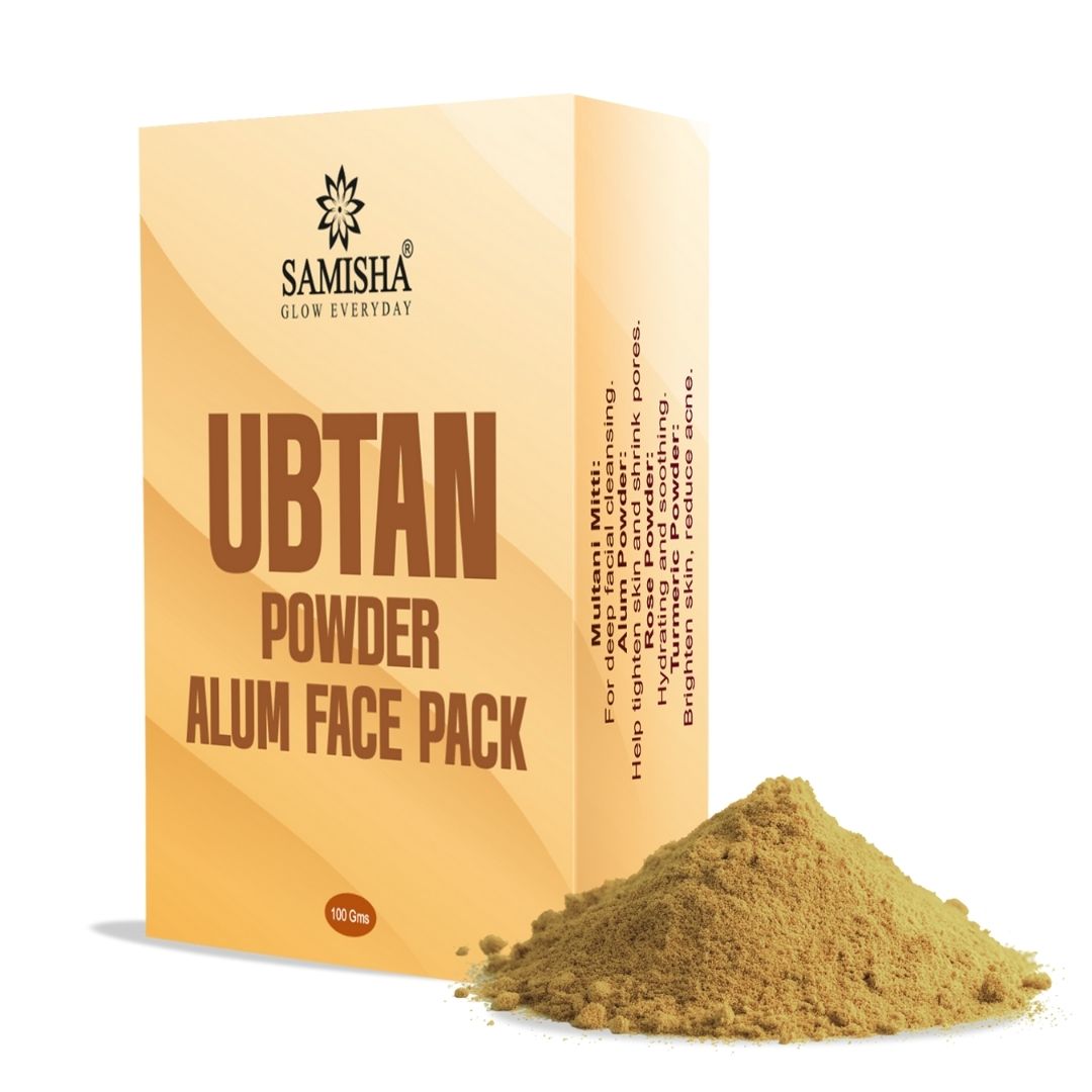 Samisha Ubtan Alum Face Pack With Rose – For Skin Tightening & Tan Removal - Distacart