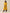 trueBrowns Mustard Yellow Slub Texture Neck Pleat Kurta Pant Set - Distacart