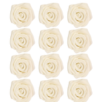 Thumbnail for confect sugar roses topper sugar roses for cake decorations edible classic pearl ivory roses pack of 12