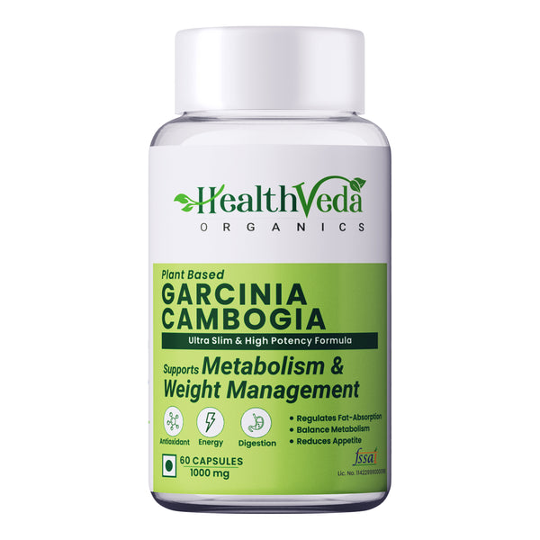 Health Veda Organics Plant Based Garcinia Capsules - Distacart