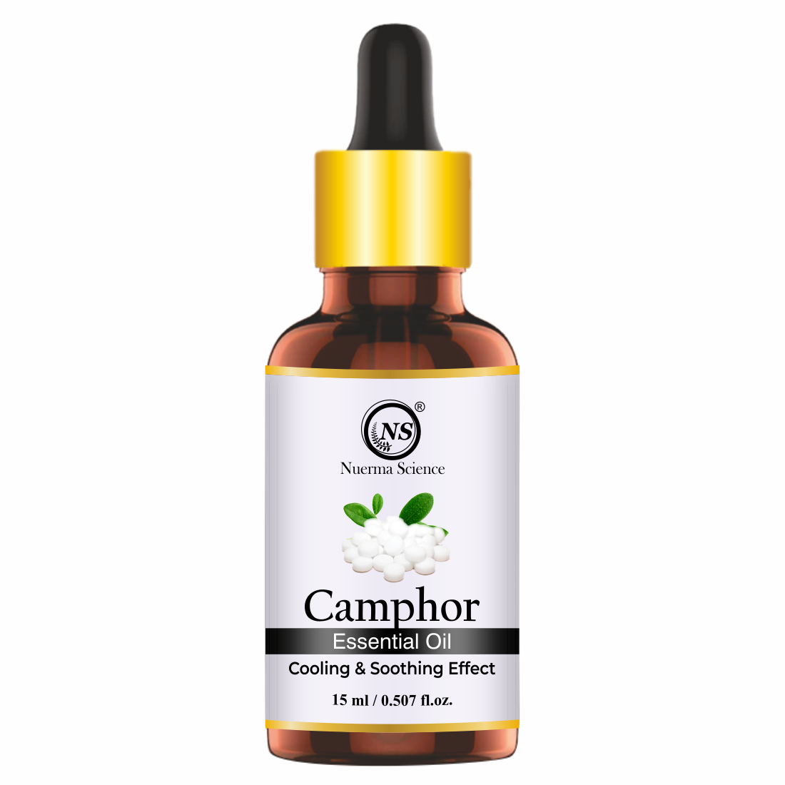 Nuerma Science Camphor (Kapoor) Cold Pressed Oil For Skin & Hair Care - Distacart