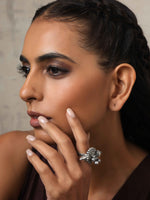 Thumbnail for trueBrowns Silver Tone Ghungroo Ring - Distacart