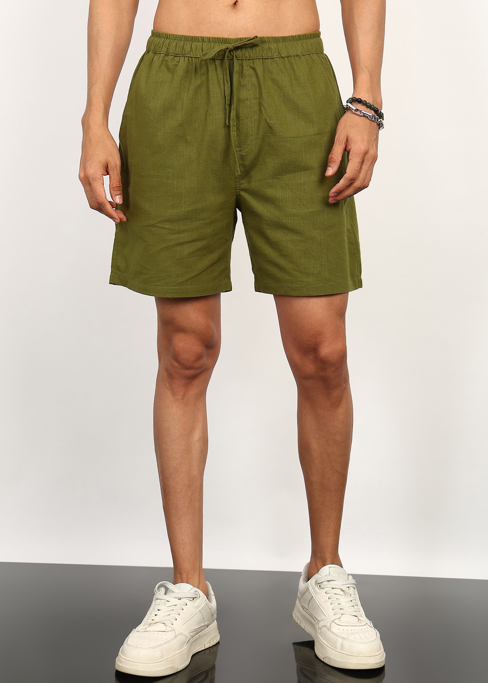 Fabmade Olive Ease Shorts - Distacart