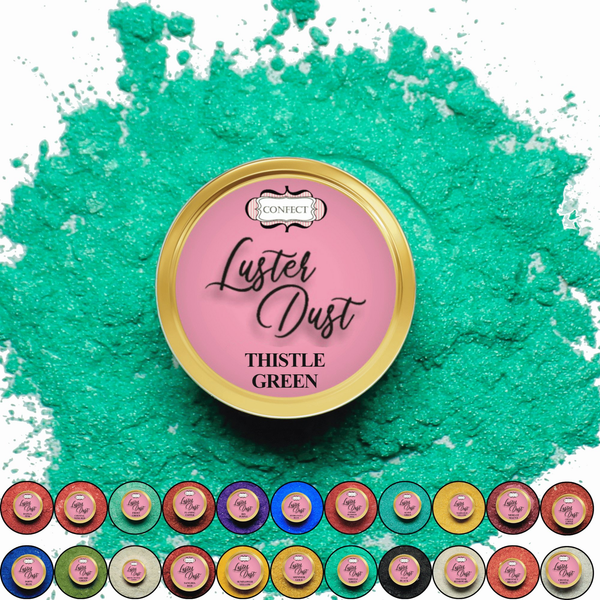 thistle green edible luster dust 5 gms