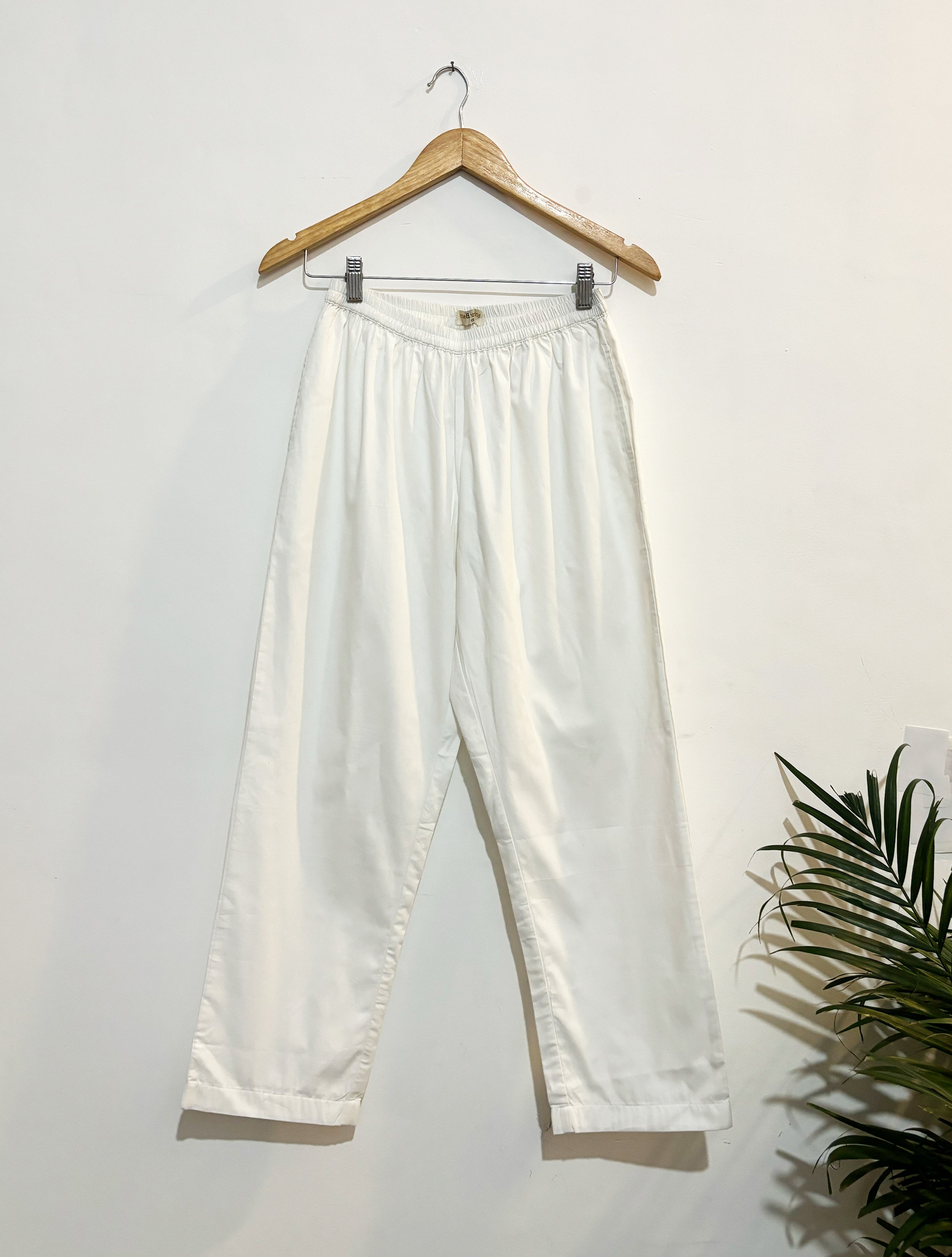 trueBrowns White Gauze Pant - Distacart