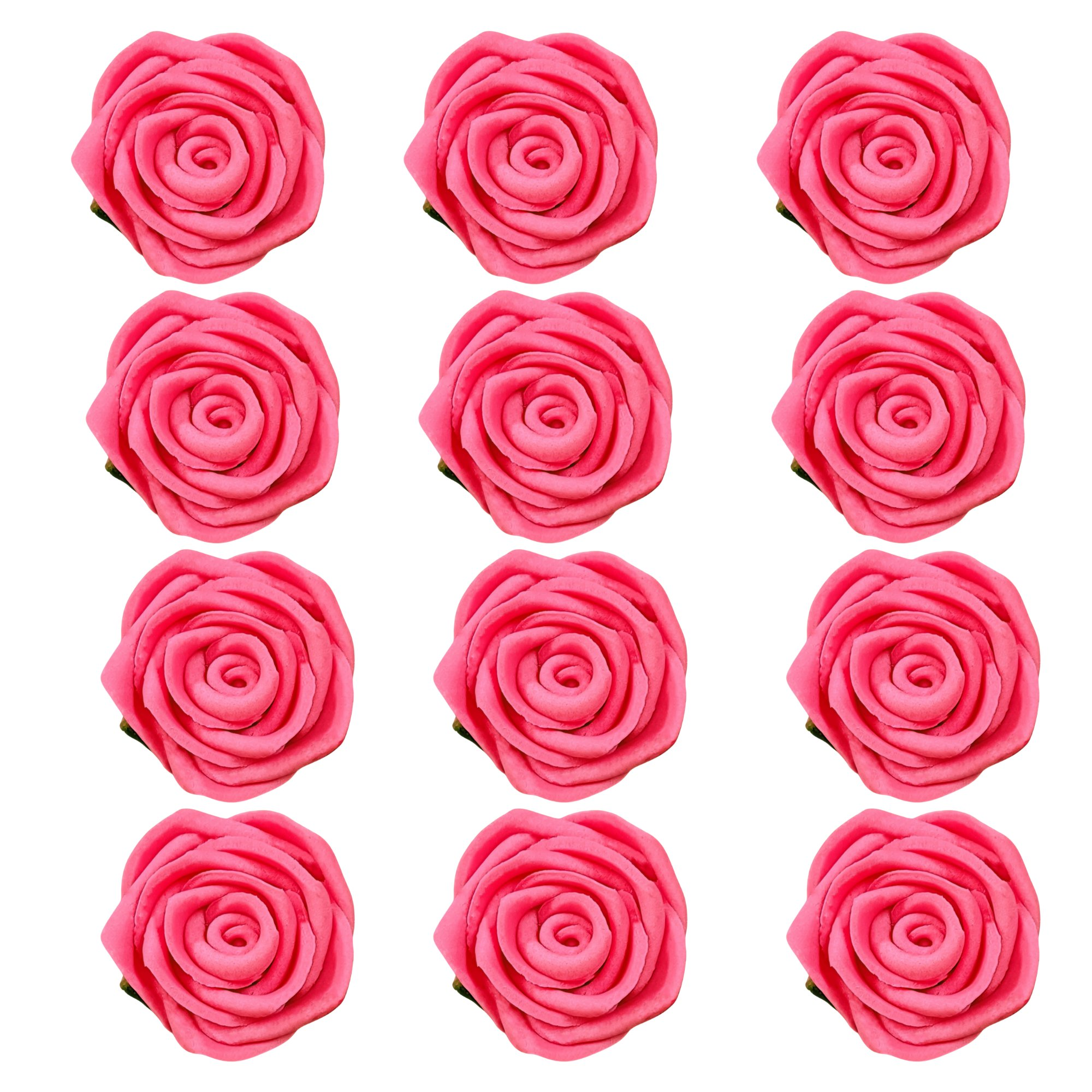 confect edible rose topper sugar roses for cake decorations edible french rose pink roses pack of 12