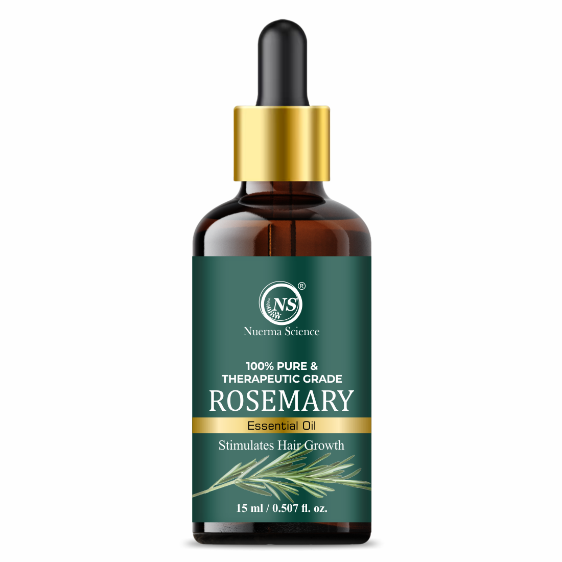 Nuerma Science Rosemary Essential Oil | For Natural Skin Glow & Hair Growth - Distacart
