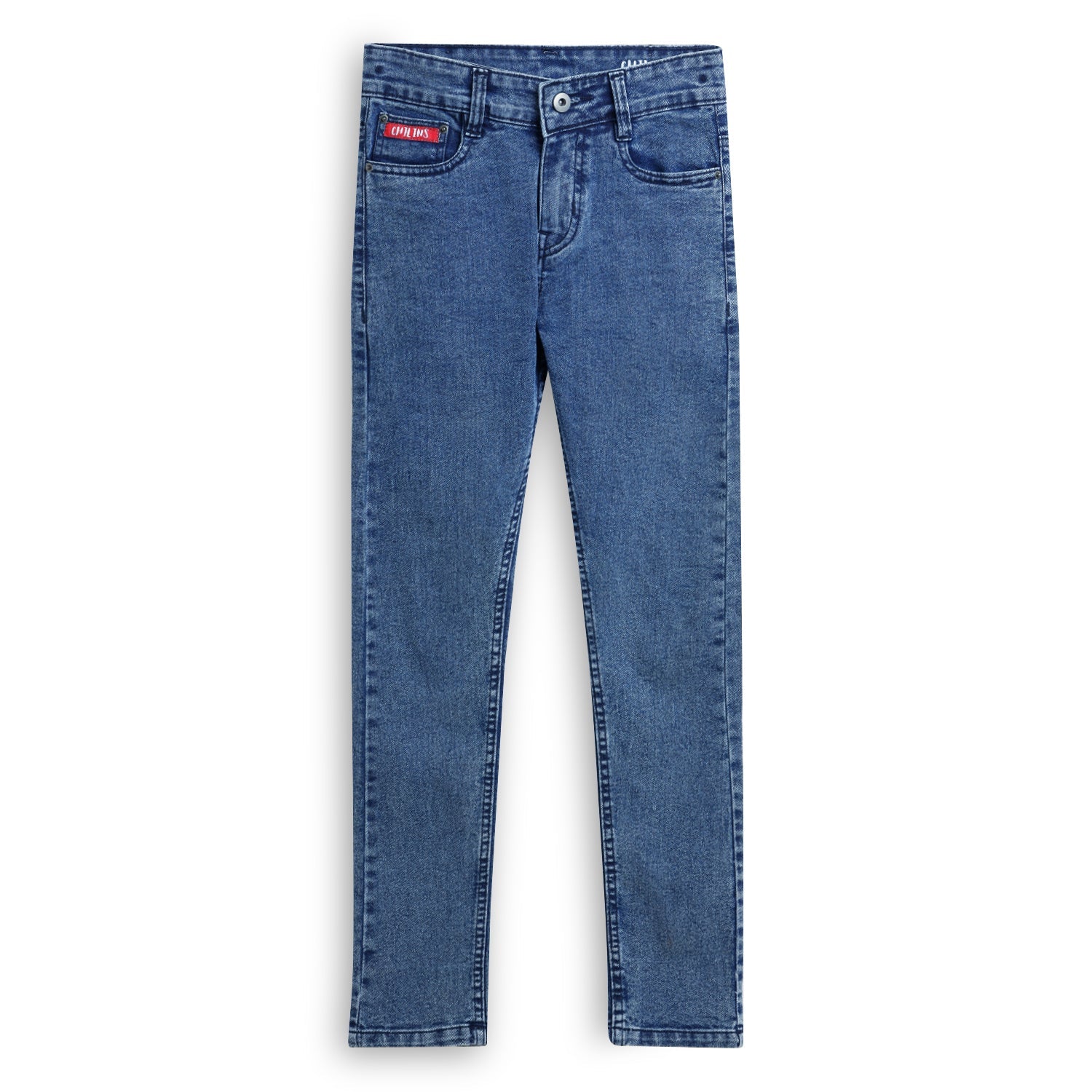 Chilins Boys Slim Mid Rise Cotton Confortable Blue Jeans