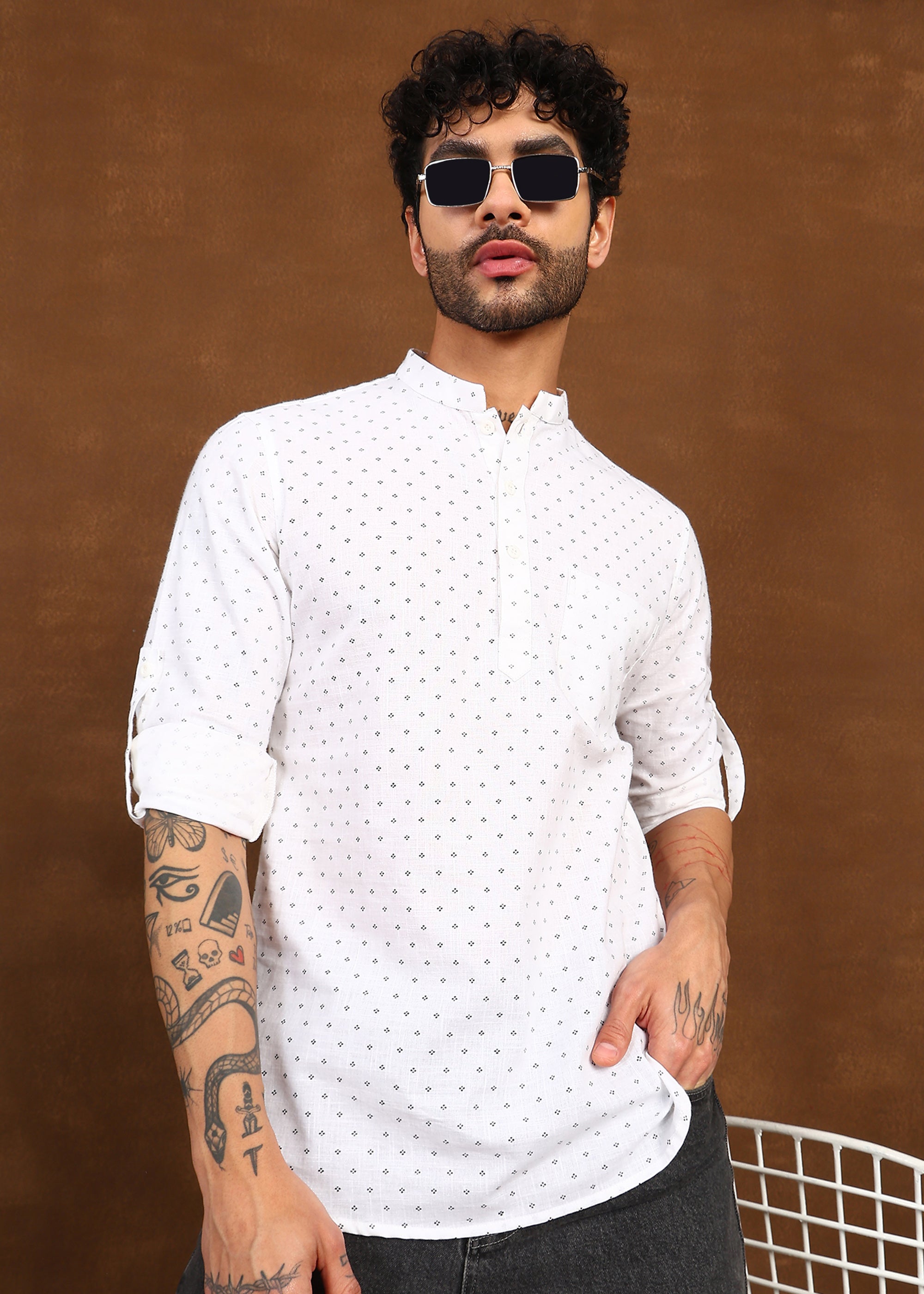Fabmade Nova Dot Short Kurta - Distacart