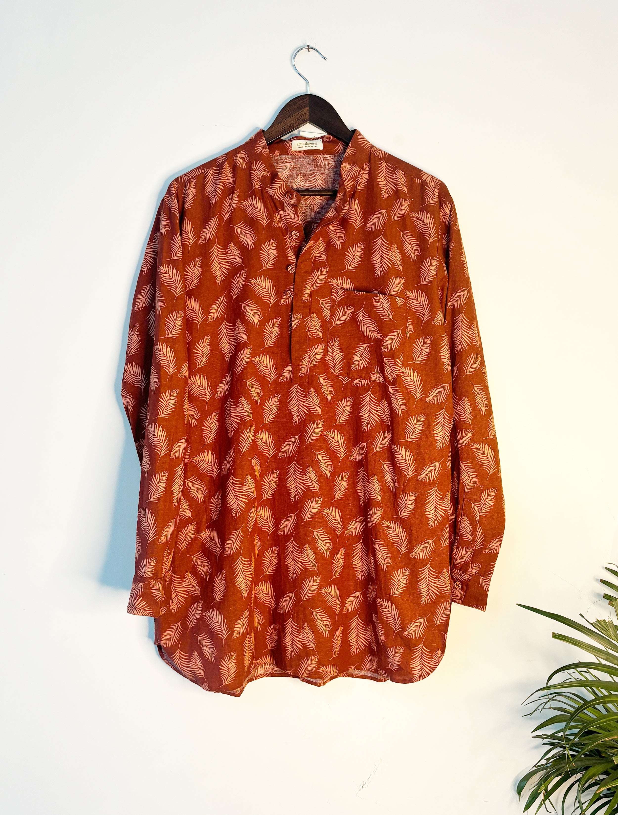 trueBrowns Brown Straight Men's Kurta - Distacart