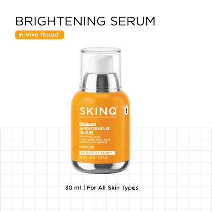 SkinQ Brightening Serum with Kojic, Lactic & Malic Acid - Distacart