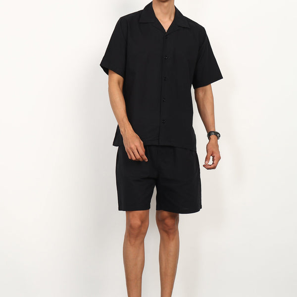 Fabmade Core Black Linen Co-Ord - Distacart