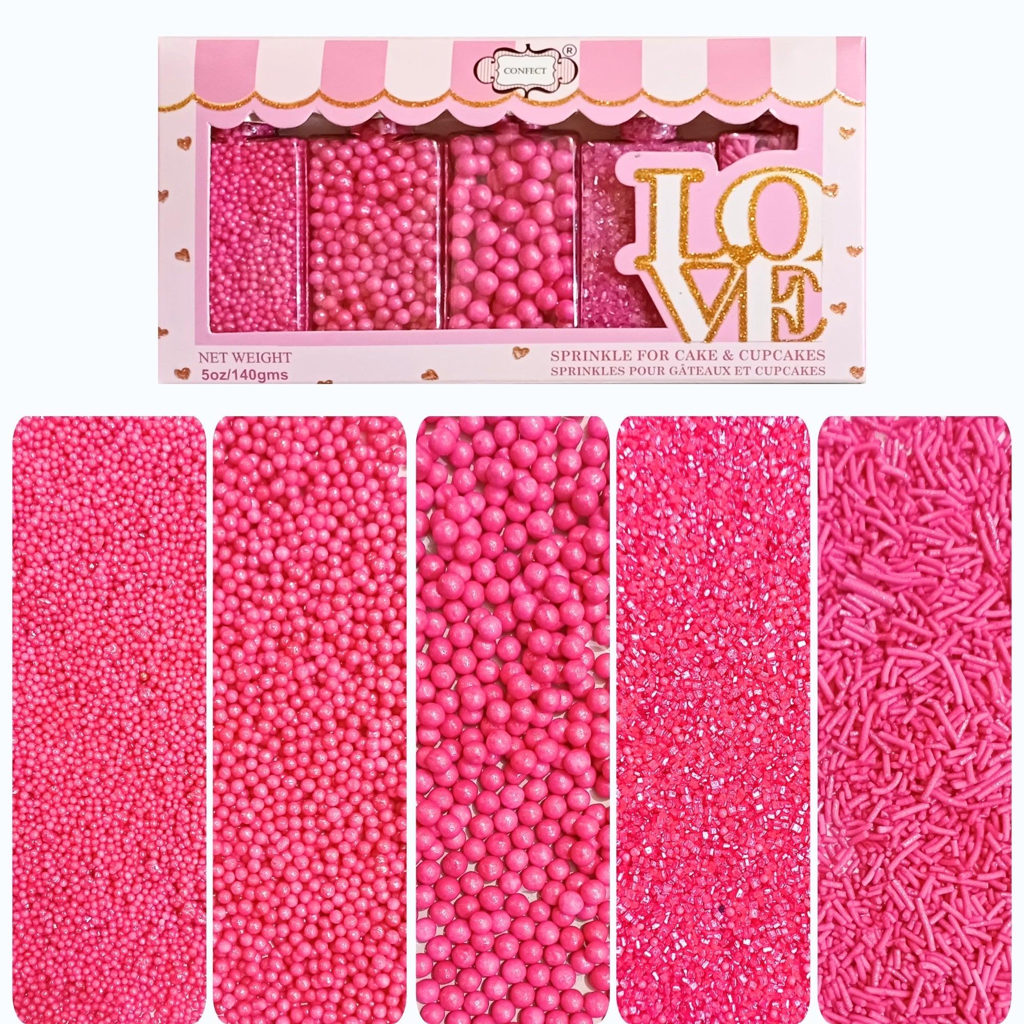 sprinkles for cakes cupcakes decoration usp 7hot pink