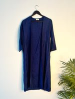 Thumbnail for trueBrowns Blue Raw Silk Jacket
