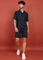 Thumbnail for Fabmade Midnight Cherry Printed Co-Ord Set - Distacart