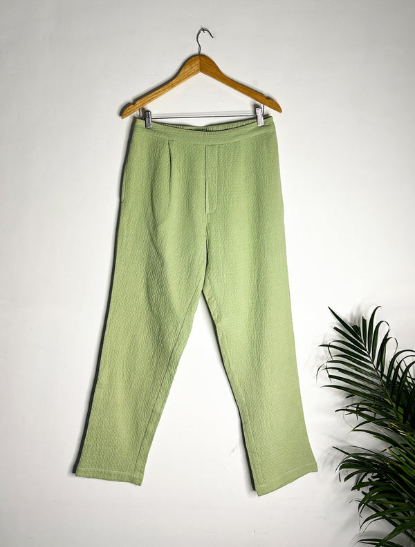 trueBrowns Green Cotton Men's Pant
