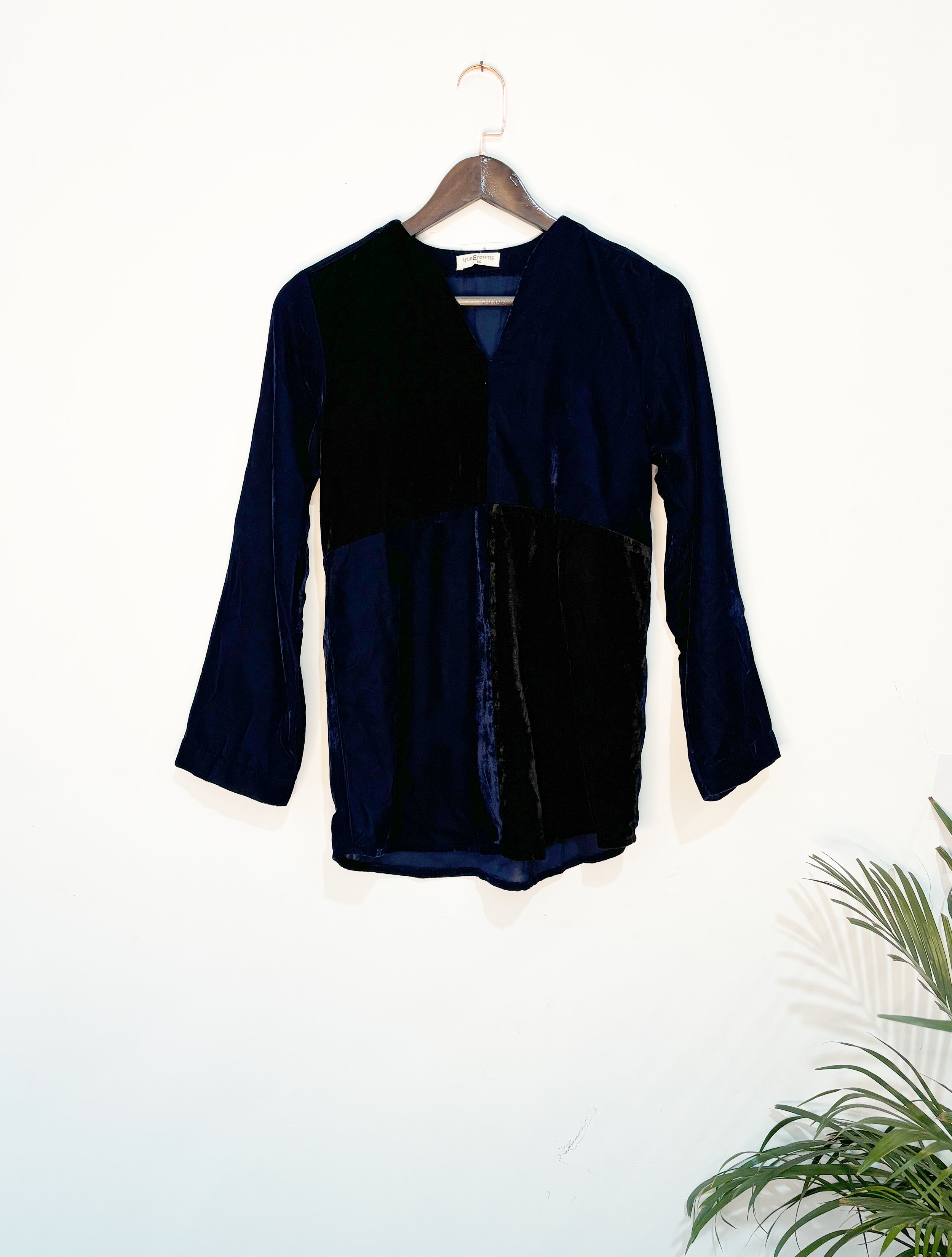 trueBrowns Blue Velvet Co-ord Set - Distacart