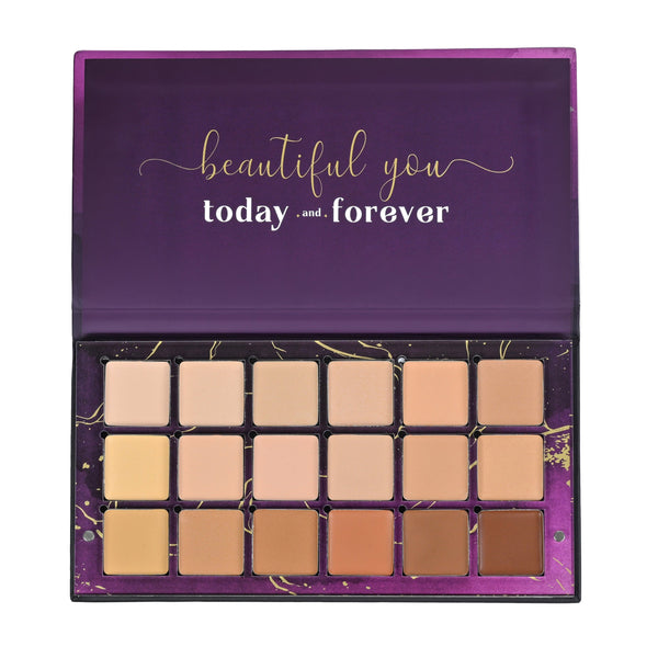 Aflairza The Flawless Edit Conceal & Correct Palette with 18 Super-Creamy Shades