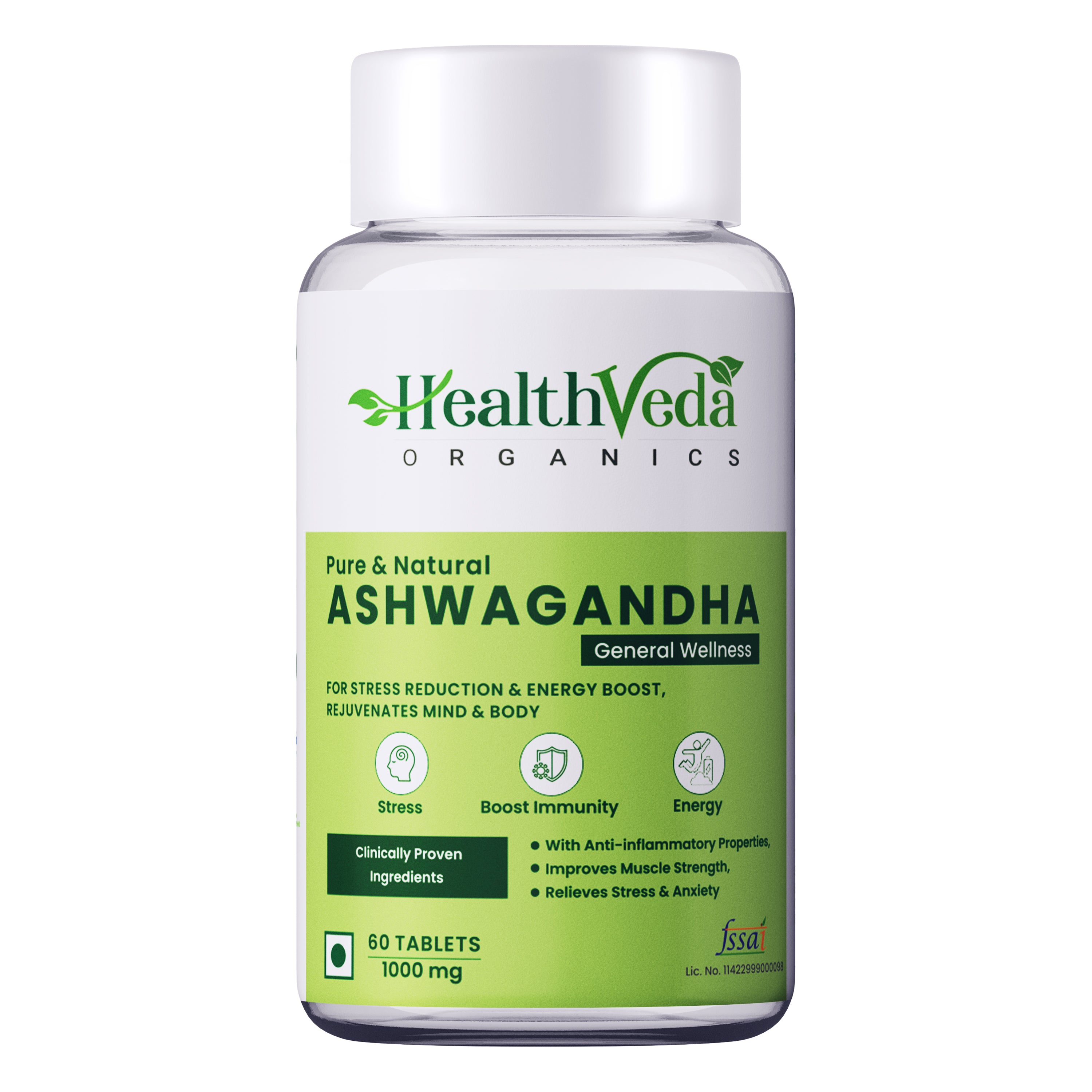 Health Veda Organics Ashwagandha Tablets - Distacart