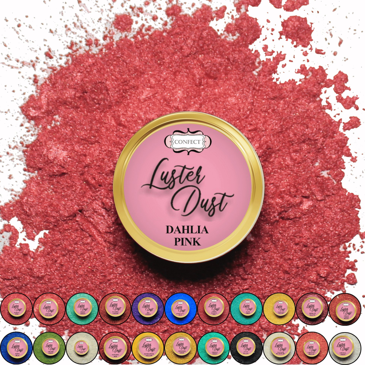 dahlia pink edible luster dust 5 gms