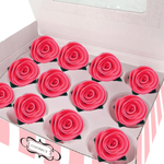 Thumbnail for sugar roses for cake cupcake decoration hot pink 120 gms