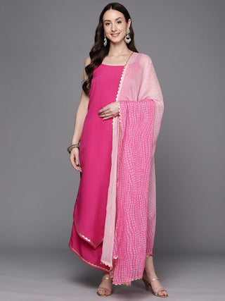 Ahalyaa Gotta Patti Kurta With Palazzos & Dupatta - Distacart