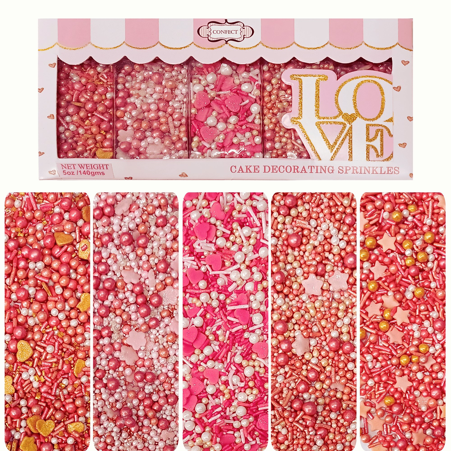 valentine sprinkles vs multipack 13 100 gms