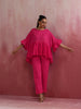 trueBrowns Pink Cotton Dobby Co-ord set - Distacart