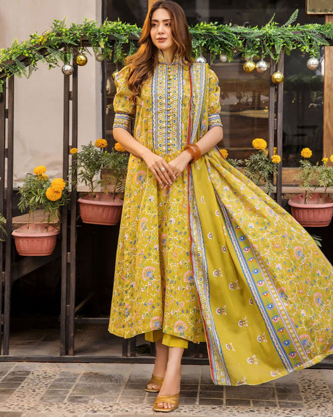 NOZ2TOZ Women's Floral Printed V Neck Kurti And Pant Set With Printed Dupatta - Distacart