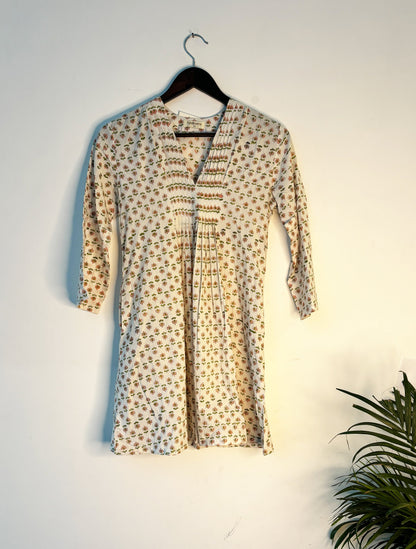 trueBrowns Print Short Kurta - Distacart