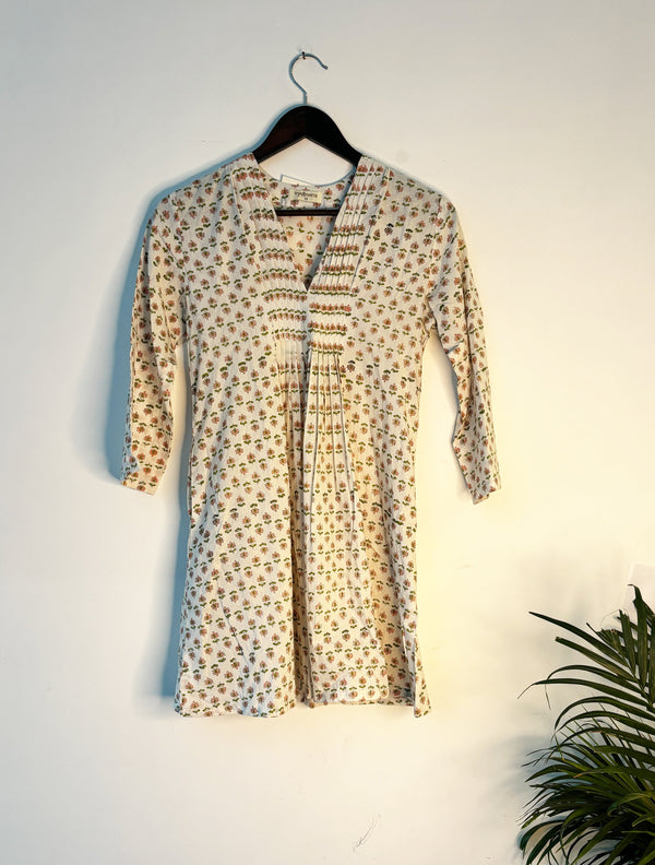 trueBrowns Print Short Kurta