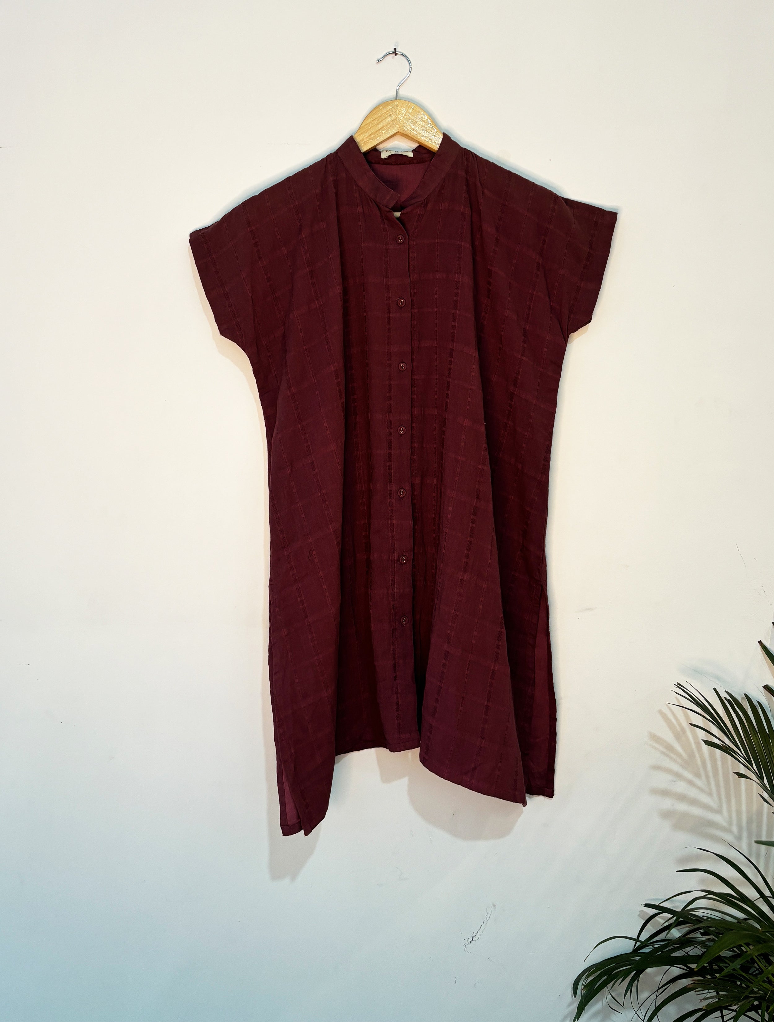 trueBrowns Purple Dobby Co-ord Set - Distacart