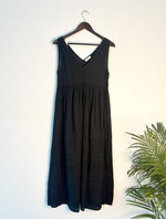 Thumbnail for trueBrowns Black Slub Dress