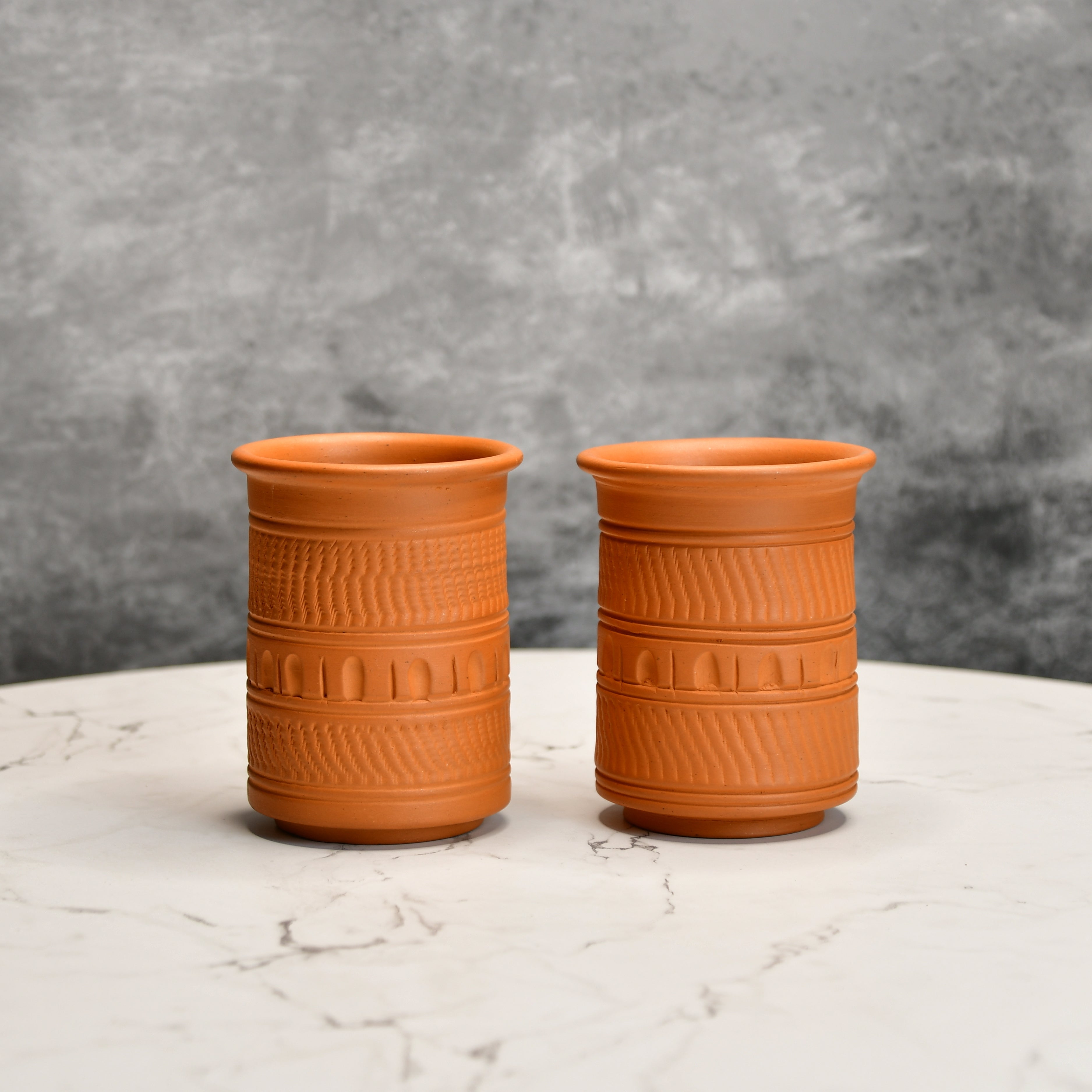Sowpeace Premium Set of 2 Unglazed Terracotta tumbler