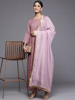 Thumbnail for Varanga Women Solid Kurta Set With Printed Dupatta - Distacart