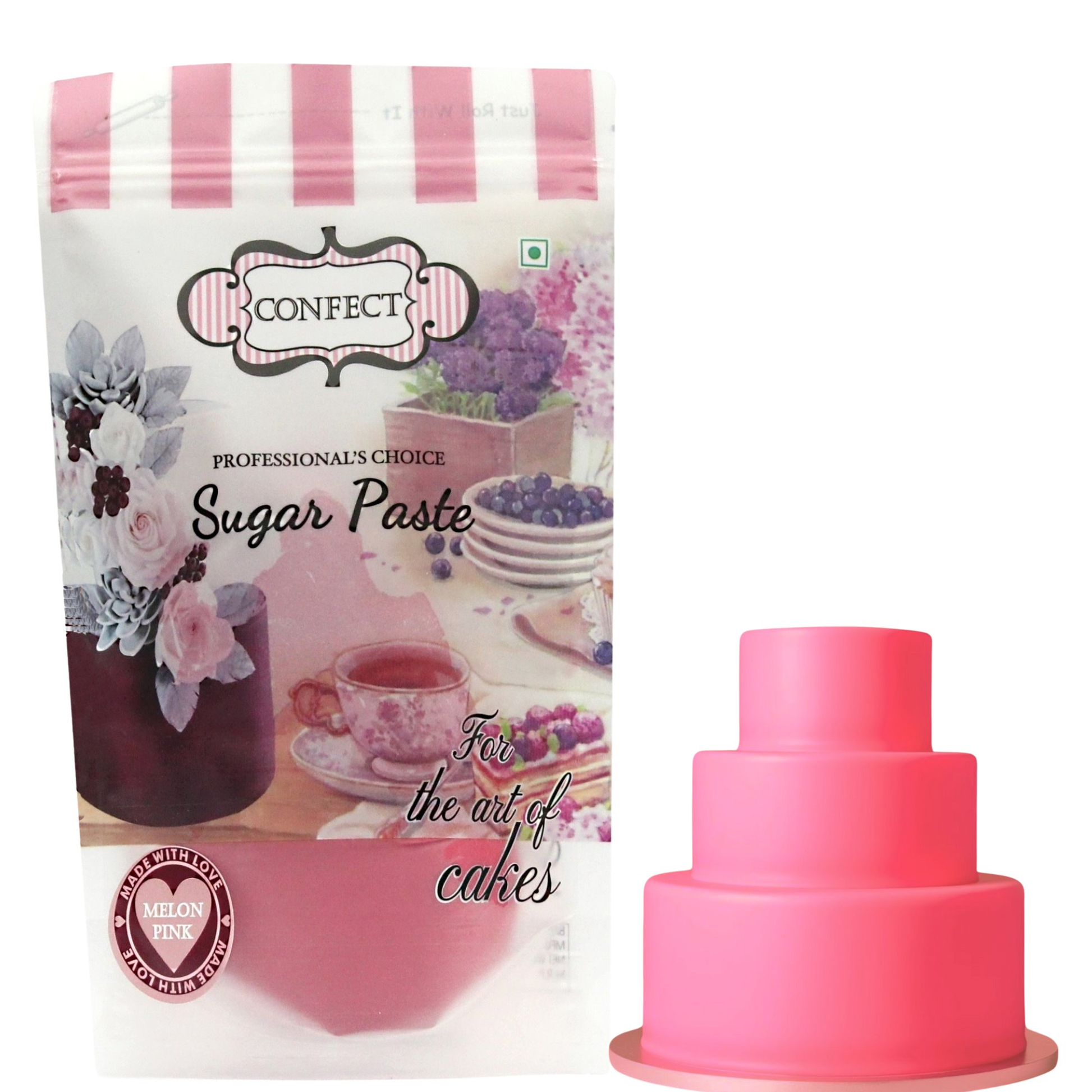 neon pink fondant edible sugarpaste 1kg