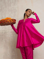 Thumbnail for trueBrowns Pink Silk Co-ord Set