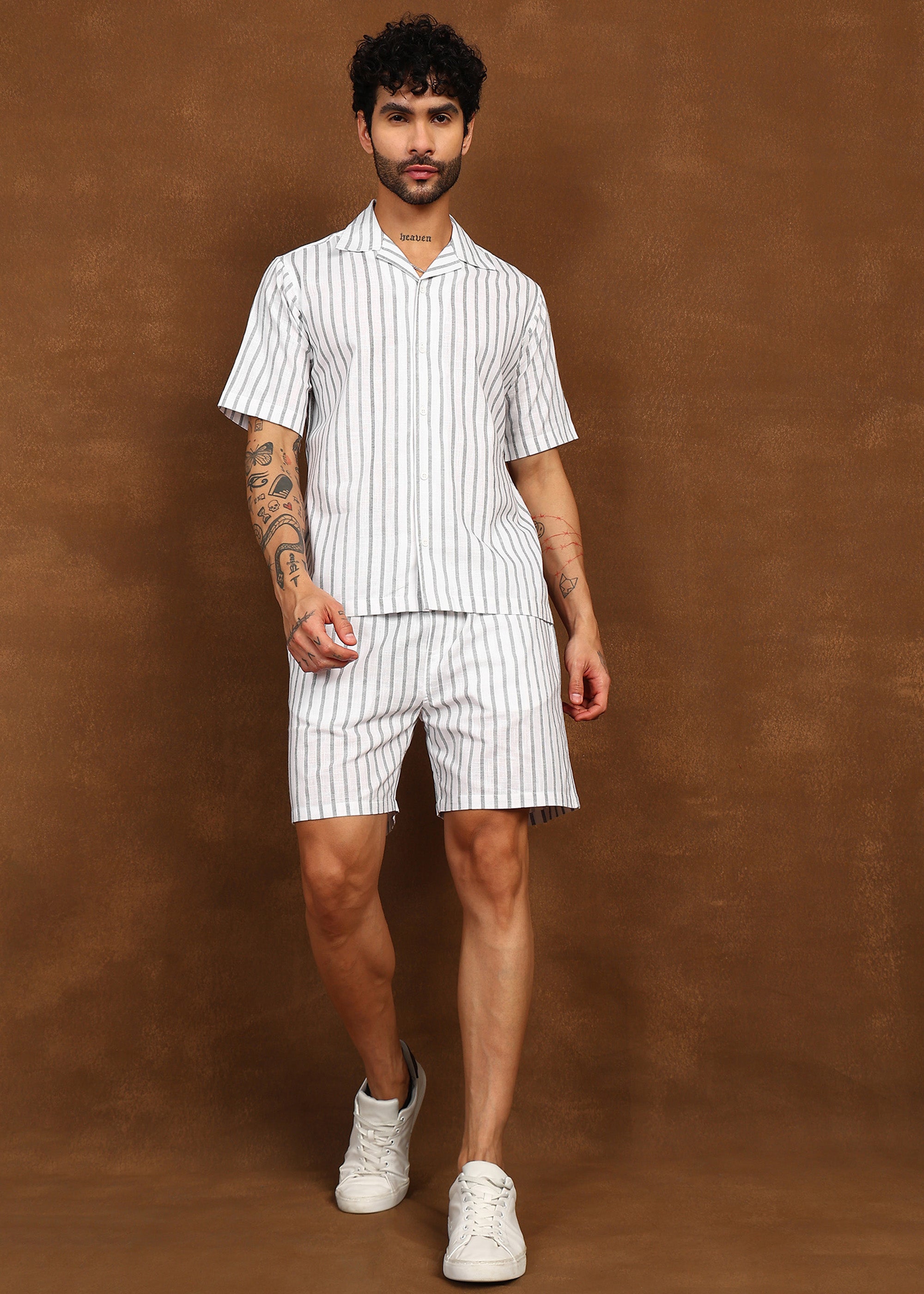 Fabmade Driftline Linen Co-Ord Set - Distacart